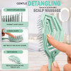 Fiora Naturals Detangling Hair Brush For Women Detangler Hair Brush Green