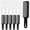 Boao 12 Pieces Clipper Combs Barber Combs 9 Inch Black And White Plastic