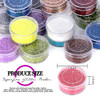 Fandamei 48 Colors Fine Glitter For Crafts Arts Decoration Resin Nail Glitter Body Hair Face Holographic Glitter Powder For Festival