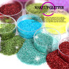 Fandamei 48 Colors Fine Glitter For Crafts Arts Decoration Resin Nail Glitter Body Hair Face Holographic Glitter Powder For Festival