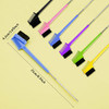 6 Pieces Hair Styling Set Hair Edge Brush Double Sided Rat Tail Comb Natural Eyebrow Brushes Smooth Grooming For Women And Girls 6 Colors