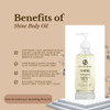 Shine Revitalizing And Smoothing Body Oil Vanilla Bean Yuzu 100 Percent Natural Plant Based Ingredients Loaded With An Organic Blend Of