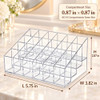 Mosiker Lipstick Organizer Clear Plastic Lip Gloss Holder With 24 Slots