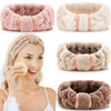 Willbond Spa Headband For Washing Face Coffee Khaki Pink And White