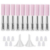 Gther 10Pcs 10Ml Empty Mascara Tube Bottle With Eyelash Wand Rubber Inserts And Funnels Set For Castor Oil Growth Oil Diy Cream Container