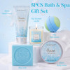 Gifts For Women Bath And Body Womens Gift Sets With 5 Pcs Ocean Scented Spa Gifts For Women Bath Gift With Scented Candle Body Butter Hand