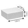 Karlash Nail Mini White Buffer Block File 80 Per 100 Grit 2 Sided 130Pc White