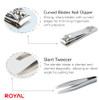 Royal Made In Korea Nose Hair Trimmer For Men Set Birdie Set With Nail Clippers And Tweezers Manual Battery Free Waterproof Painless With