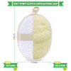 3 Packs Exfoliating Loofah Sponge Pads Large 5 X 7 100 Percent Natural Luffa And Terry Cloth Materials Premium Loofa Sponge Scrubber Body