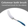 Magideal Vinyl Quote Me Long Anti Slip Curve Handled Bath Body Brush Easy Reach For Seniors Suitable For Elderly Pregnant Aid Bathing And