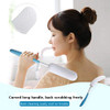 Magideal Vinyl Quote Me Long Anti Slip Curve Handled Bath Body Brush Easy Reach For Seniors Suitable For Elderly Pregnant Aid Bathing And