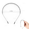 Auear 8 Pack Unisex Black Metal Teeth Comb Wavy Hair Band To Hold Short Long Hoop Hairband Headband Accessories