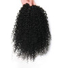 Short Afro Kinky Curly Ponytail Hair Piece For African American Ponytail Extension Synthetic Afro Kinky Curly Ponytail For Women Black 1B