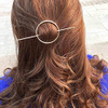 Dreamyn Round Hair Clips Hollow Circle Hair Barrettes Fashion Geometric Hairpins Minimalist Hair Accessories Hair Jewelry For Women Gold