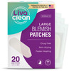 20Ct Large Pimple Patches For Face Xl Hydrocolloid Patch Pimple Patch Strips For Nose Chin Body Forehead Big Blemish Patches Clear Zit