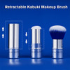 Brush Master Retractable Kabuki Makeup Brush Travel Powder Brush For Foundation Blush Bronzer Concealer Portable Brush W Cover