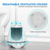 Uptronic Toilet Brush And Holder 2 Pack Toilet Brush With Ventilated Holder Toilet Bowl Brush With Long And Large Handle For Bathroom Toilet
