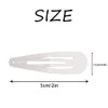 Dofash 5Cm 2In White Snap Hair Clips Metal Hair Grips Hair Accessories For Women 12Pcs White