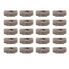 20 Pcs Stainless Steel U Shape Snap Clips For Wigs Hair Extensions Hairpieces Wig Accessories Dark Brown