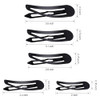 Willbond 40 Pcs Barrettes Women Large Metal Hair Snap Clips Black