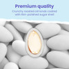Cambie Jordan Almonds Bright White Candy Almond Premium Roasted Almonds With A Sweet Sugar Coating For Weddings Parties And Holidays 2 Lb