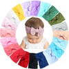 Bbgifts 20Pcs Baby Girls Headbands Soft Nylon Newborns Headbands 4.5Inch Hair Bows Elastic Hairbands Hair Accessories For Newborns Infants