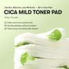 Vt Cosmetics Cica Mild Toner Pad 60 Pads Exfoliating Hydrating Soothing Ph Balancing With Bha Centella Asiatica Extract Hyaluronic Acids For