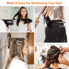 Hijeaton 60Pcs Metal Duck Billed Hair Clips For Women Styling Sectioning Silver Hair Pins For Long Hair Alligator Curl Loc Clips For Thick