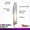 Medhelp Disposable Scalpel Blade 10 Pack Of 100 Size 10 Surgical Blades High Carbon Steel Dermaplane Blades. Individually Wrapped Sterile