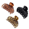 Deeka 3 Pcs 2.5 Inch Tortoise Shell Hair Claw Clips Double Row Teeth Plastic Hair Jaw Clips Hair Barrettes Thick Medium Thin Hair Clips For