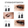 Ownest 3 Pcs Double Sided Liquid Eyeliner Pen With Eye Makeup Stamp Super Slim Gel Felt Tip High Black Pigment Waterproof Smudgeproof Long