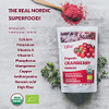 Loov Organic Freeze Dried Cranberry Powder Pure 100 Percent Natural Wild Whole Fruit Certified Organic From Nordic Forests Non Gmo No Added