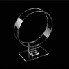 Lasenersm 2 Pieces Clear Acrylic Headband Display Stand Single Headband Holder Hairband Display Stand Hair Hoop Holder Acrylic Headband