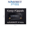 The Original Masoret Keep Kippah Hair Clip Set 10 Pair Durable Metal Head Fasteners With Matching Comb For Jewish Kippot Kipa Yamaka