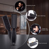Patelai 3 Pcs Barber Clipper Brush Set Hair Cleaner Neck Duster Kit Black
