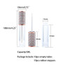 Ajltpa 10 Pack Diamond Lip Gloss Wand Tubes 5Ml Empty Containers Lip Balm Bottles With Rubber Stoppers For Cosmetic Business Crystal