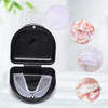 Ziznba 2 Pack Retainer Case Solid Orthodontic Retainer Case Black