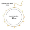 Olbye Boho Gold Head Chain Tiny Sequin Headband Coins Disc Headchain Bridal Hair Piece For Women And Girls Gold Headdress Hair Accessories
