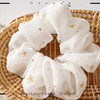 Outyua Solid Hair Scrunchies Elastic Hair Bands Ponytail Scrunchy Hair Ties Elegant Star Hair Rope Ties Hair Accessories For Women And Girls