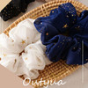 Outyua Solid Hair Scrunchies Elastic Hair Bands Ponytail Scrunchy Hair Ties Elegant Star Hair Rope Ties Hair Accessories For Women And Girls