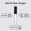 6Pcs 0.06Oz Empty Upscale Plastic Eyeliner Vials Tube Bottle Refillable Eyelash Growth Liquid Container Clear Mascara Bottle With Wand