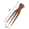 Plai Na Afro Pick Comb For African Hair Wooden Parting Comb For Braiding And Cornrows