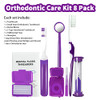 Ceonam Braces Cleaning Kit For Teeth Portable Orthodontic Toothbrush Kit Oral Care Dental Travel Kit Interdental Brush Dental Wax Dental