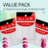 Tailaimei 1752 Pieces 3 Designs French Manicure Nail Art Stickers Self Adhesive Nail Tips Guides For Diy Decoration Stencil Tools 36 Sheets