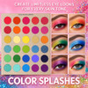 Ucanbe Professional 86 Colors Eyeshadow Palette With 15Pcs Makeup Brushes Set Matte Glitter Long Lasting Highly Pigmented Waterproof Contour