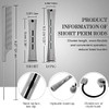 Willbond 48 Pcs Perm Rods For Short Hair 0.59 Inch Gray