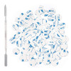 Allwon 100Pcs Metal Stickers For Magnetic Palette Empty Eyeshadow Makeup Palette Plus Depotting Spatula 50Pcs Round Plus 50Pcs Square