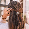 Brinie Hair Claw Gold Hair Clips Mini Non Slip Claw Clips Hair Accessories Daily Party Gift For Women And Girls 2 Pcs
