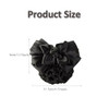 Women Hair Bun Cover Net Snood Hairnet Bowknot Decor Satin Bow Barrette French Hair Clip Bow Ribbon Flower Hair Accessories For Stewardess
