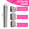 Patelai Hair Comb Set 8 Pieces Rat Tail Combs Teasing Combs And Hand Held Alligator Clips Carbon Fiber And Metal For Hair Stylist Braiding